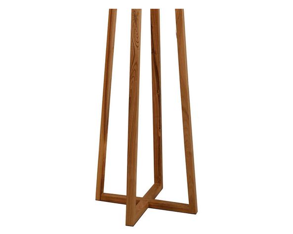Lámpara pie 1L E27 geométrica natural Abitare-2