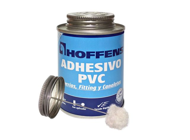Adhesivo PVC lata 240 cc secado rápido Hoffens-0
