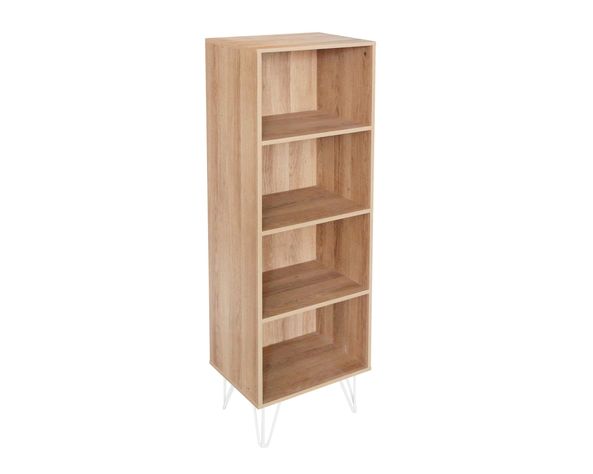 Escritorio + cajonera + librero Millie natural M+Design-3