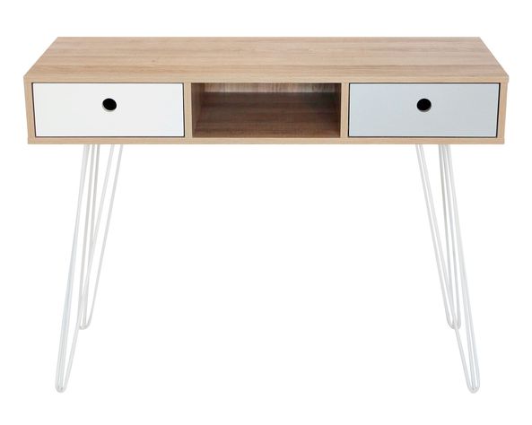 Escritorio + cajonera + librero Millie natural M+Design-7