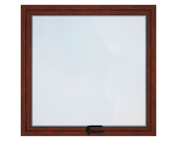 Ventana Aluminio 60x60 cm Termopanel Proyectante Madera Mundo Glass-0