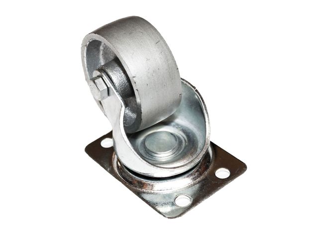 Rueda 50 mm placa gris Gevemac-1