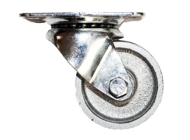 Rueda 50 mm placa gris Gevemac-0