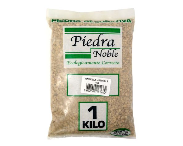 Piedra decorativa 1 kg gravilla amarillo Piedra Noble-1