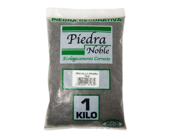 Piedra decorativa 1 kg gravilla negro Piedra Noble-1