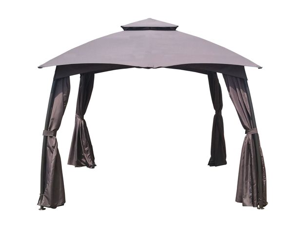 Pérgola 3x3 m Boris gris Outzen-1