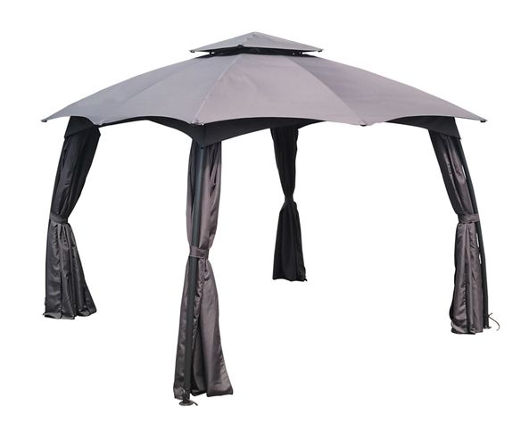Pérgola 3x3 m Boris gris Outzen-2