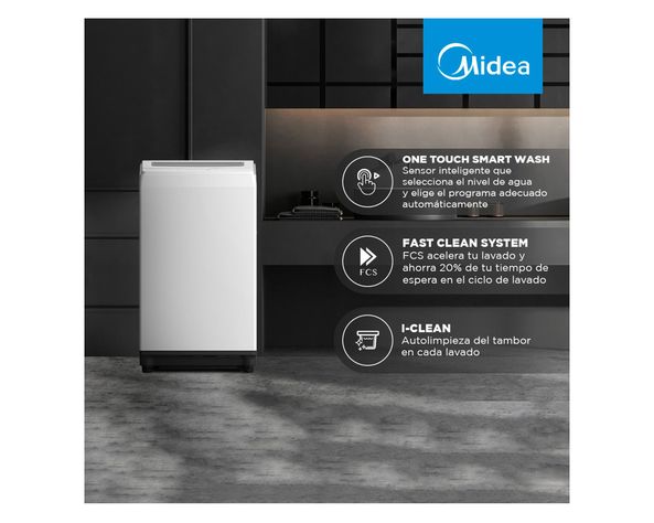 Lavadora carga superior 8 kg MLS-08BE04N Midea-4