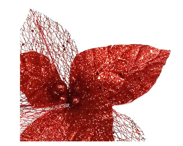 Flor navideña Ponsettia mixta rojo-1