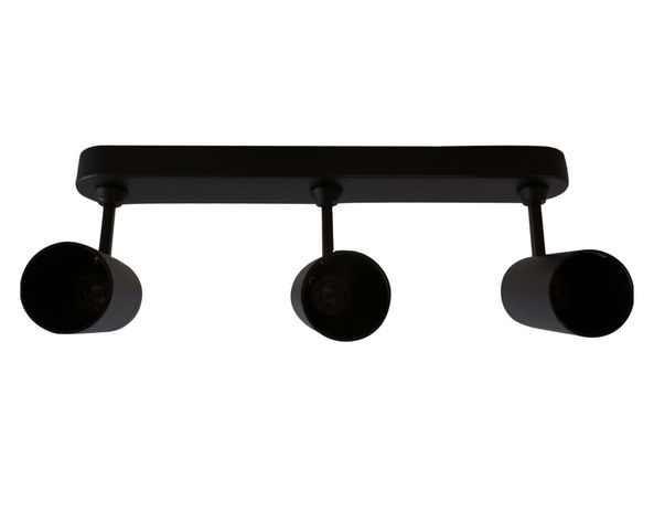 Foco 3L GU10 Arsis negro ByP-0