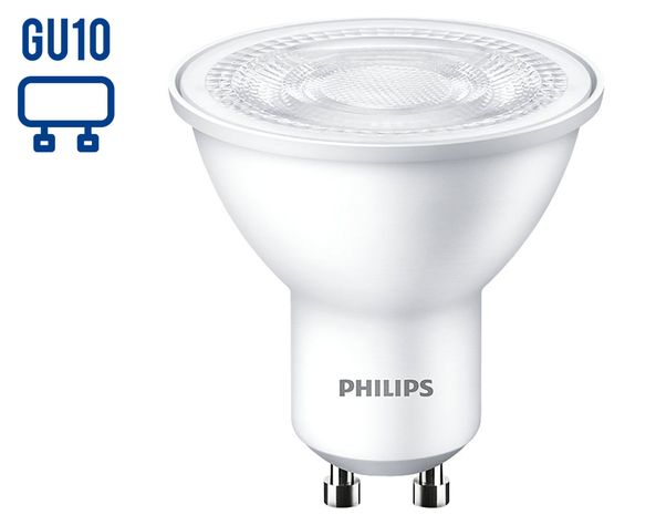 Ampolleta LED 3.8W GU10 luz fría Philips.-0