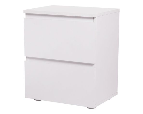 Velador 2 cajones Mallorca blanco M+Design-1