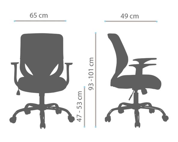Silla de escritorio Nil negro One Sit-5