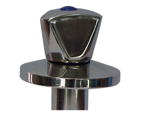 Llave de paso 20 mm cromado Hoffens-1