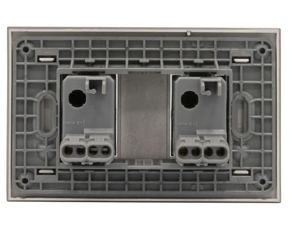Placa armada interruptor doble 10A Nóbile terra Bticino-1