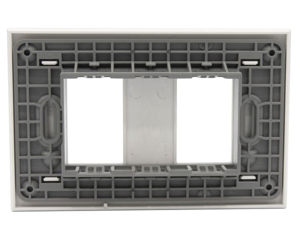 Placa 2 módulos + soporte Nobile blanco Bticino-3