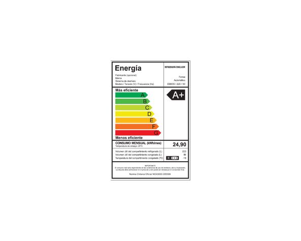 Refrigerador no frost 322 litros DB60S inox Fensa-7