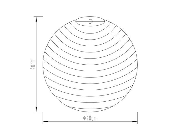 Pantalla 40 cm blanco Abitare-4