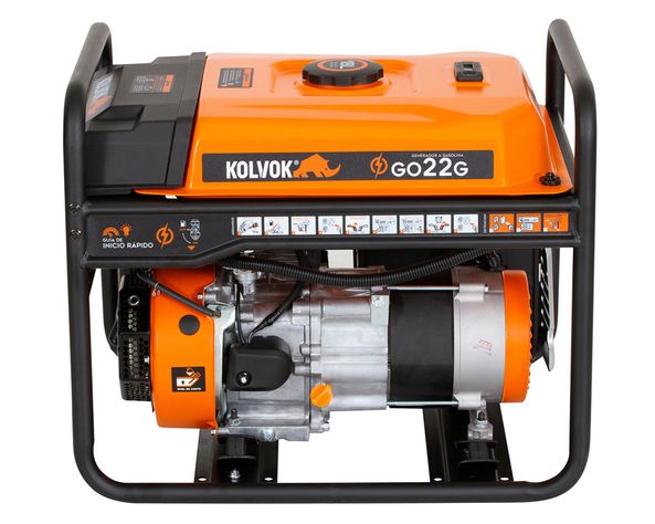 Generador eléctrico a gasolina partida manual 2200W GO22G Kolvok-0
