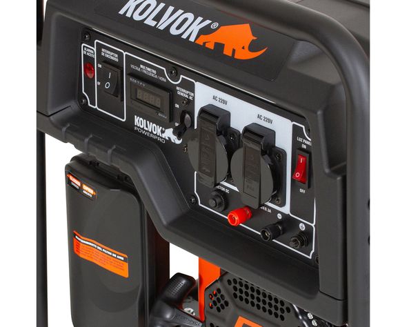 Generador eléctrico a gasolina partida manual 2200W GO22G Kolvok-9