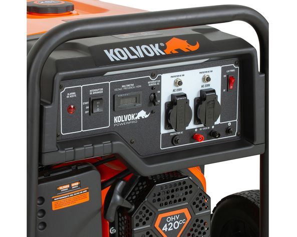 Generador eléctrico a gasolina 5500W GO55GE Kolvok-5