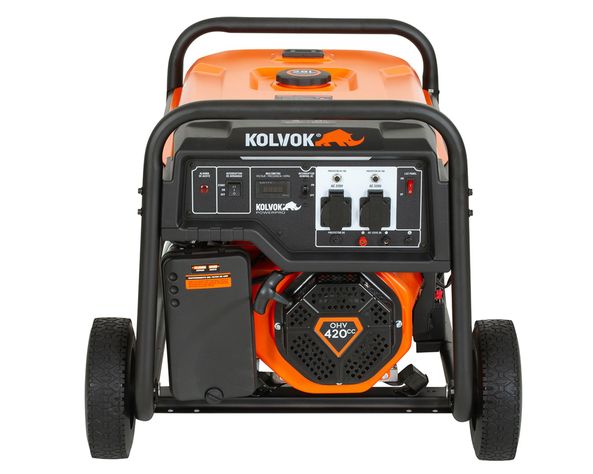 Generador eléctrico a gasolina 5500W GO55GE Kolvok-4