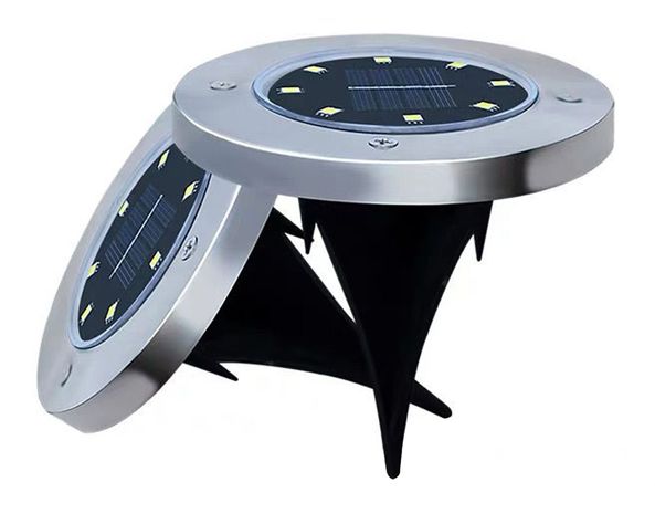 Aplique piso solar LED negro 4 unidades Pro Outdoor.-0