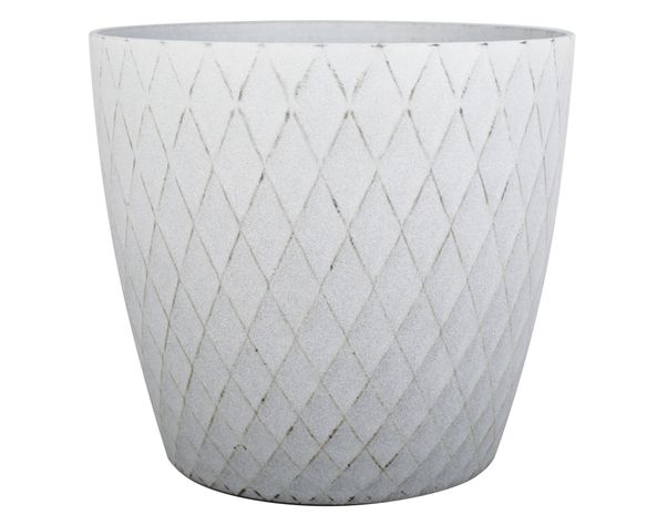 Macetero 27 cm Muriel gris claro Outzen-0