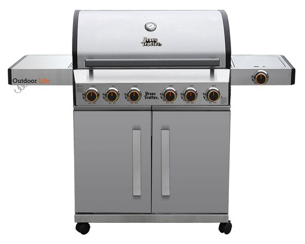 Parrilla a gas UT BBQ 6QA Led Inox  6 quemadores-0