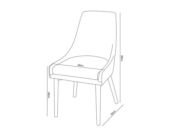 Silla fija Dinning beige-1