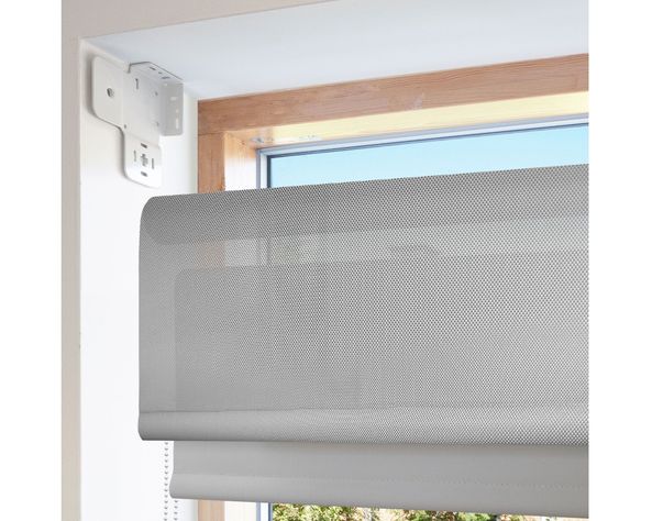Cortina roller blackout doble 180x250 cm Sunscreen gris Cotidiana-5