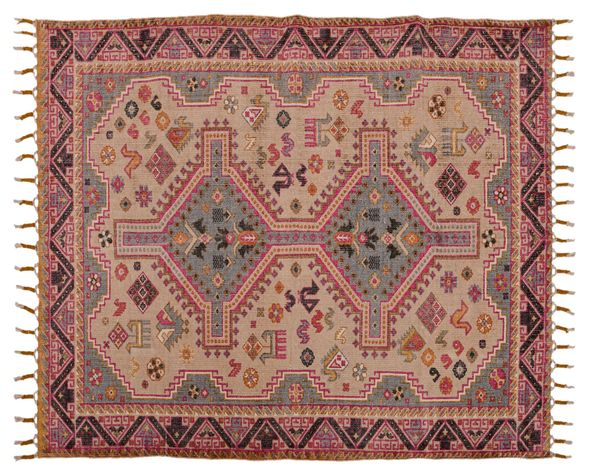 Alfombra 120x180 cm Bhopal rosado Cotidiana-0