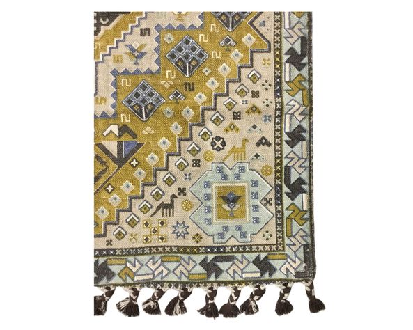 Alfombra 120x180 cm Bhopal ocre Cotidiana-1