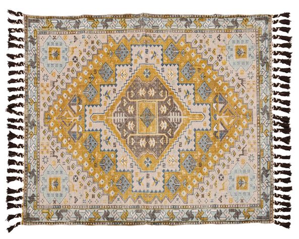 Alfombra 120x180 cm Bhopal ocre Cotidiana-0