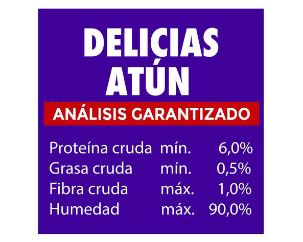 Snack gato 56 gr Delicias atún Champion Cat.-1