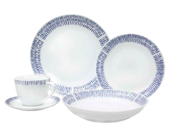Vajilla 30 piezas Indigo Cotidiana-0