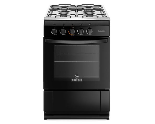 Cocina 4 quemadores MV 120 T negro Mademsa-0