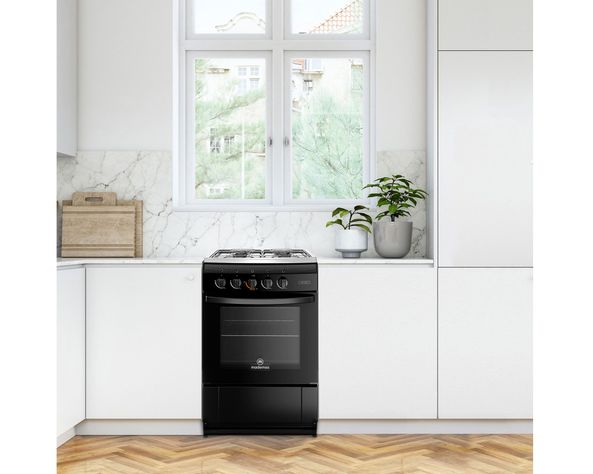 Cocina 4 quemadores MV 120 T negro Mademsa-3