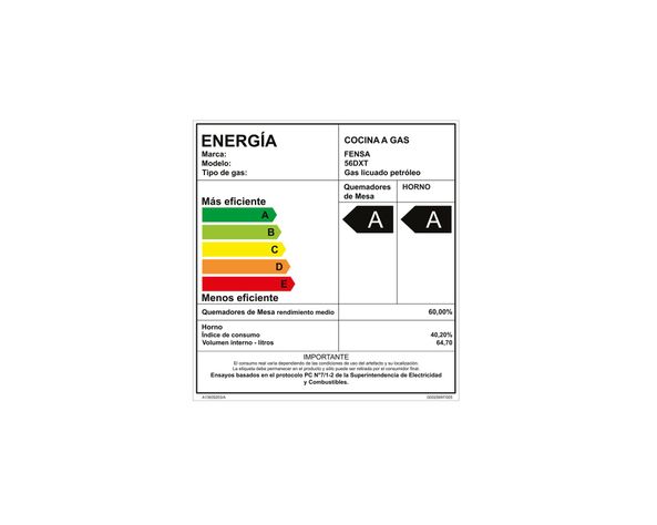 Cocina 4 quemadores 56 DXT Fensa-7