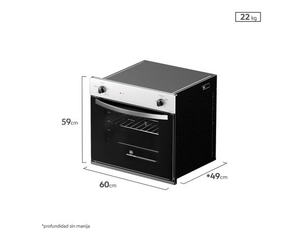 Horno eléctrico 66 litros M SPAZIO 110 A Mademsa-6