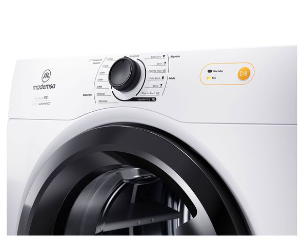 Secadora carga frontal 9 kg 9D BZG blanco Mademsa-2