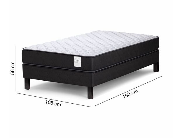 Cama europea 1.5 plazas x 190 cm Wave Rosen-9