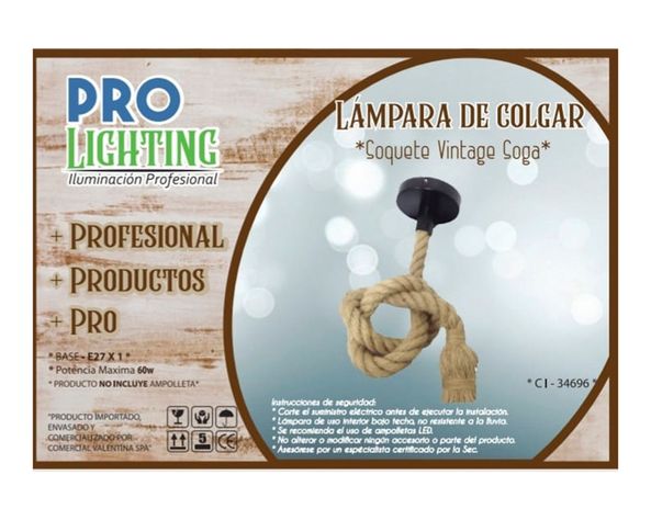 Portalámpara 1L E27 Vintage Soga Pro-Lighting-2