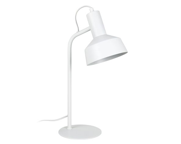Lámpara de sobremesa 1L E14 Bergen blanco Ledzone-0