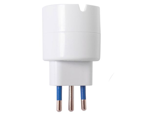 Adaptador Schuko con protección 10A blanco Rema-0