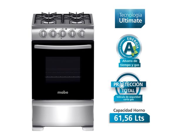 Cocina 4 quemadores CMC20AXX-1 Mabe-1
