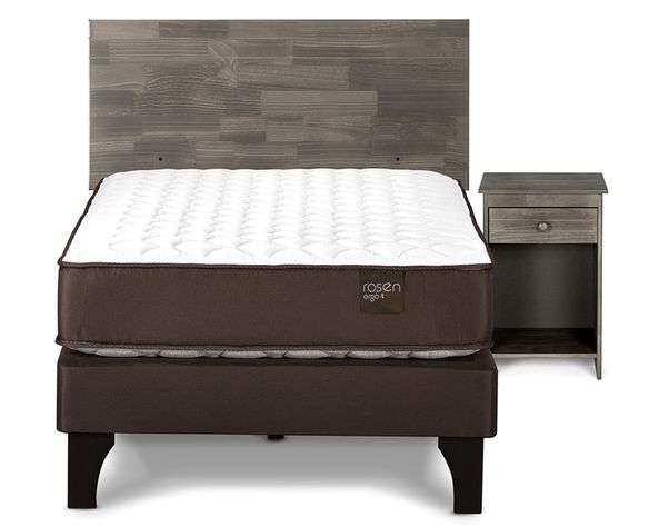 Cama europea 1.5 plazas Ergo T + set Tabor grafito Rosen-0