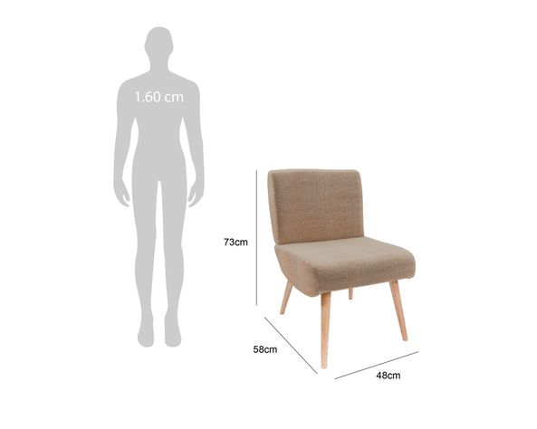 Sitial Salomón beige 73x48x58 cm-4