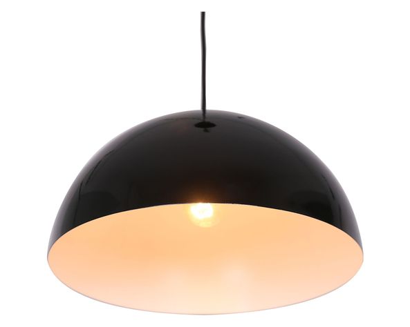 Lámpara colgar 1L E27 Liam negro-2