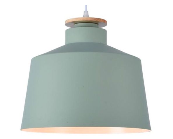 Lámpara colgar 40W E27 1L León verde salvia-1
